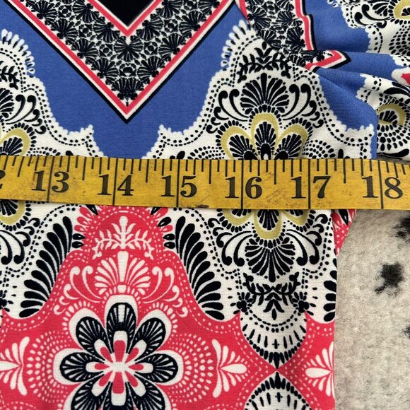 Donna Morgan Boho Shift Stretch Dress Multi Color Women's Size 8P - Picture 5 of 6